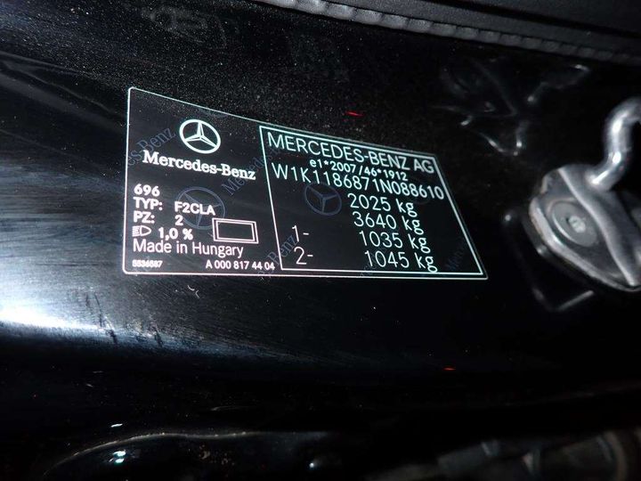 Photo 17 VIN: W1K1186871N088610 - MERCEDES-BENZ CLA 