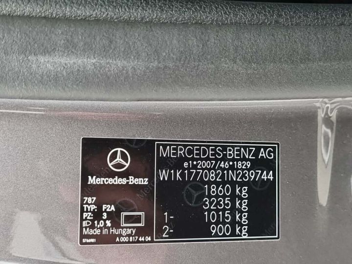 Photo 20 VIN: W1K1770821N239744 - MERCEDES-BENZ A-KLASSE 