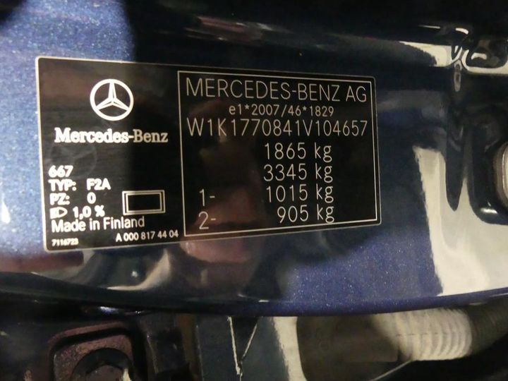 Photo 3 VIN: W1K1770841V104657 - MERCEDES-BENZ A 