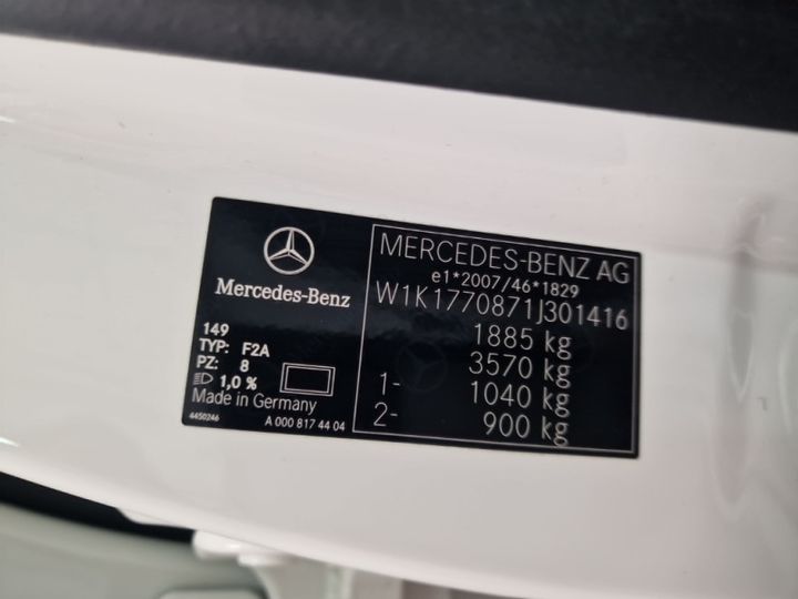 Photo 11 VIN: W1K1770871J301416 - MERCEDES-BENZ A 200 