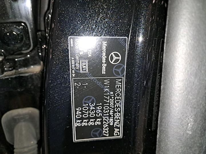 Photo 10 VIN: W1K1771031J226327 - MERCEDES-BENZ CLASSE A SEDAN DIESEL (V177) 