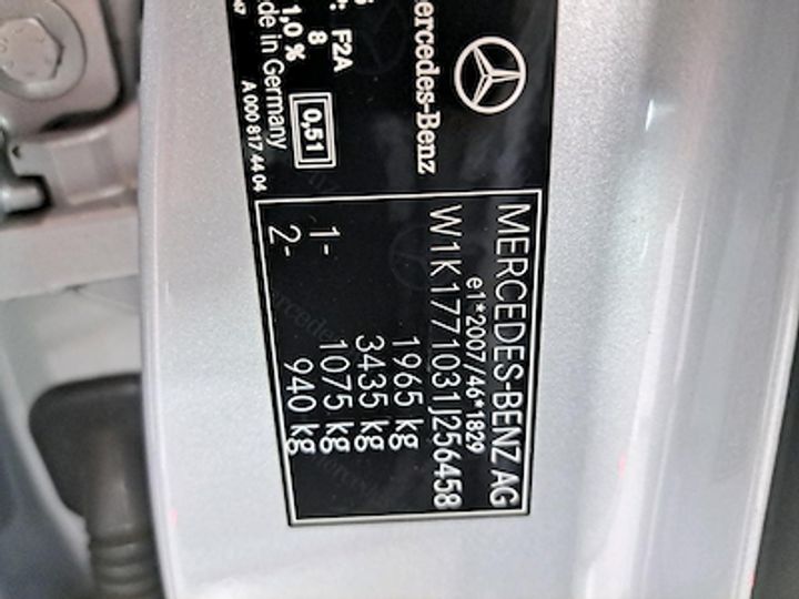 Photo 10 VIN: W1K1771031J256458 - MERCEDES-BENZ A-KLASSE 