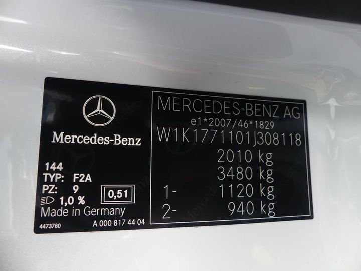 Photo 3 VIN: W1K1771101J308118 - MERCEDES-BENZ A SEDAN 