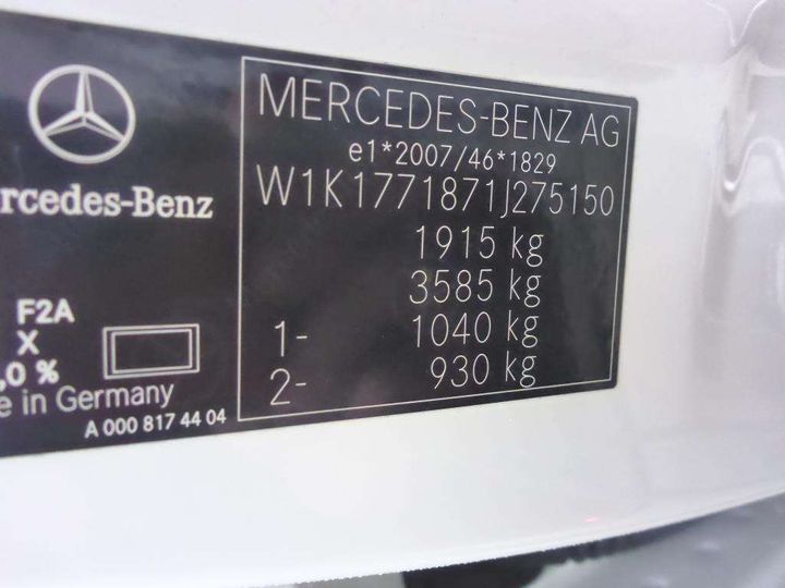 Photo 12 VIN: W1K1771871J275150 - MERCEDES-BENZ A KLASA 