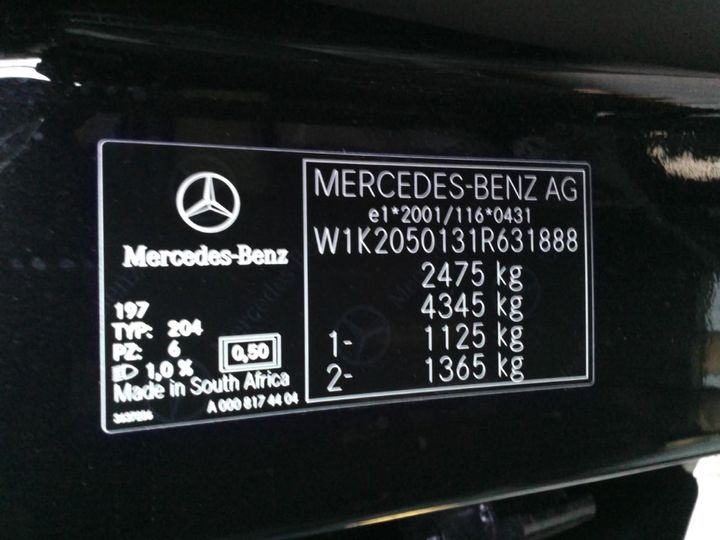 Photo 7 VIN: W1K2050131R631888 - MERCEDES-BENZ CLASSE C 