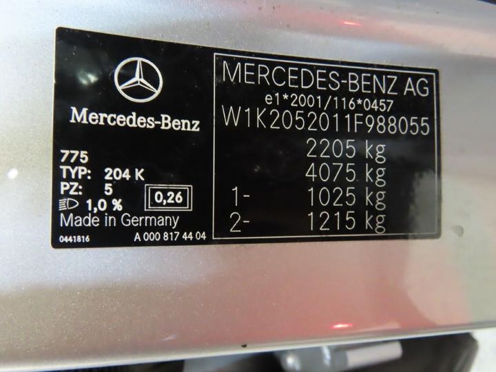 Photo 6 VIN: W1K2052011F988055 - MERCEDES-BENZ C 