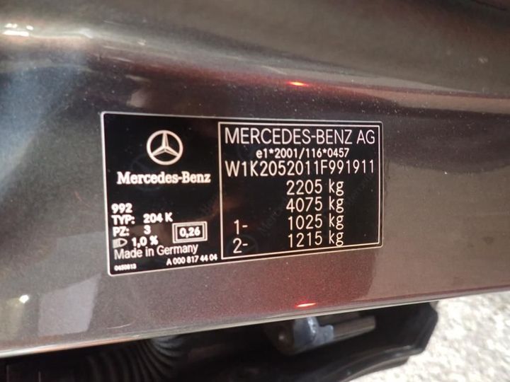 Photo 11 VIN: W1K2052011F991911 - MERCEDES-BENZ CLASSE C BREAK 