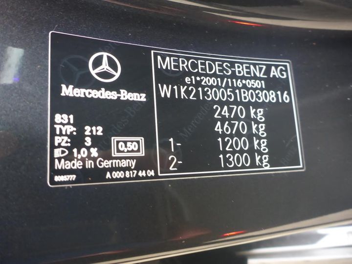 Photo 14 VIN: W1K2130051B030816 - MERCEDES-BENZ KLASA E 