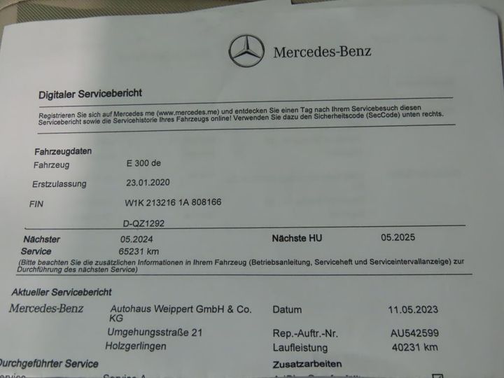 Photo 3 VIN: W1K2132161A808166 - MERCEDES-BENZ E 