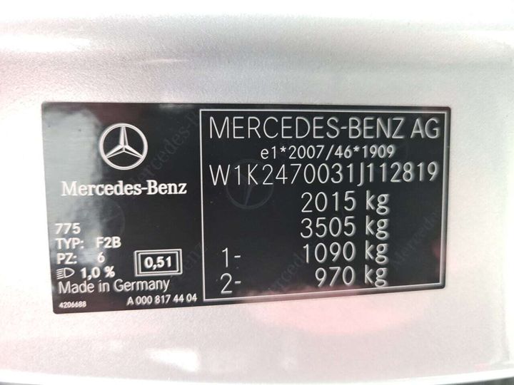 Photo 26 VIN: W1K2470031J112819 - MERCEDES-BENZ B-KLASSE 