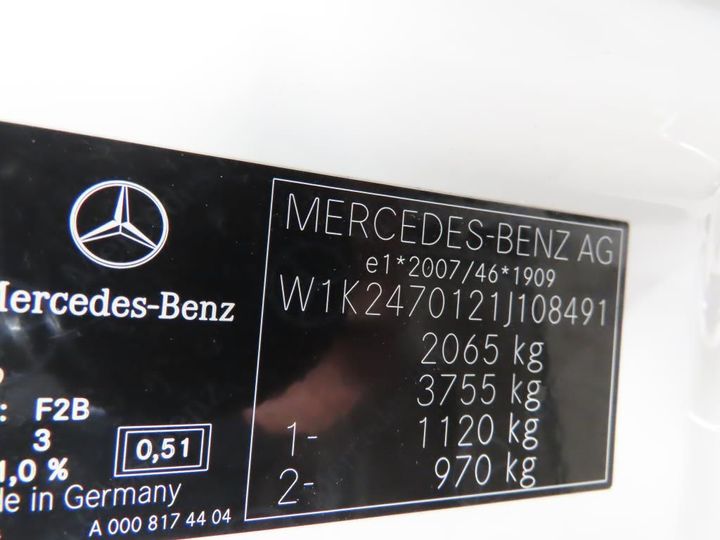 Photo 12 VIN: W1K2470121J108491 - MERCEDES-BENZ B 