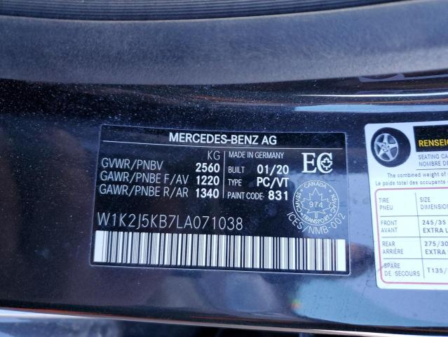 Photo 11 VIN: W1K2J5KB7LA071038 - MERCEDES-BENZ CLS 450 