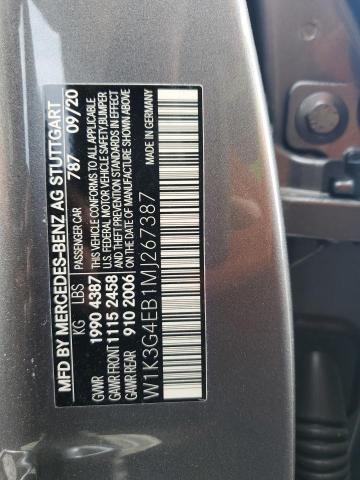 Photo 11 VIN: W1K3G4EB1MJ267387 - MERCEDES-BENZ A 220 