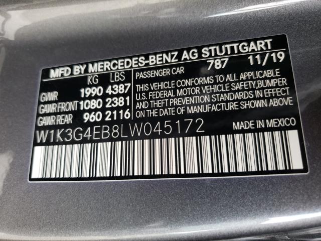 Photo 9 VIN: W1K3G4EB8LW045172 - MERCEDES-BENZ A 220 4MAT 