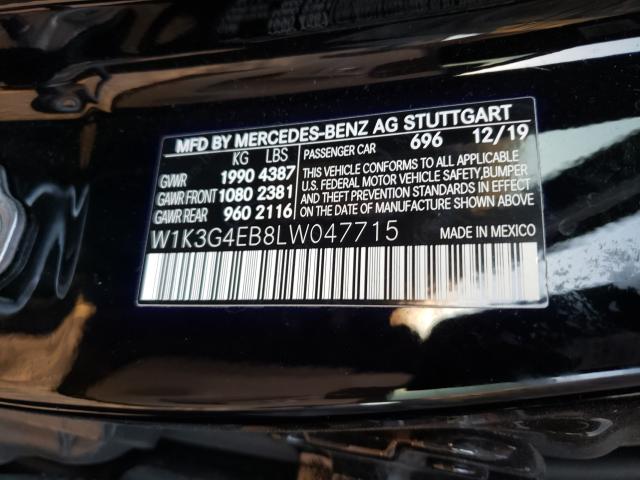 Photo 9 VIN: W1K3G4EB8LW047715 - MERCEDES-BENZ A 220 