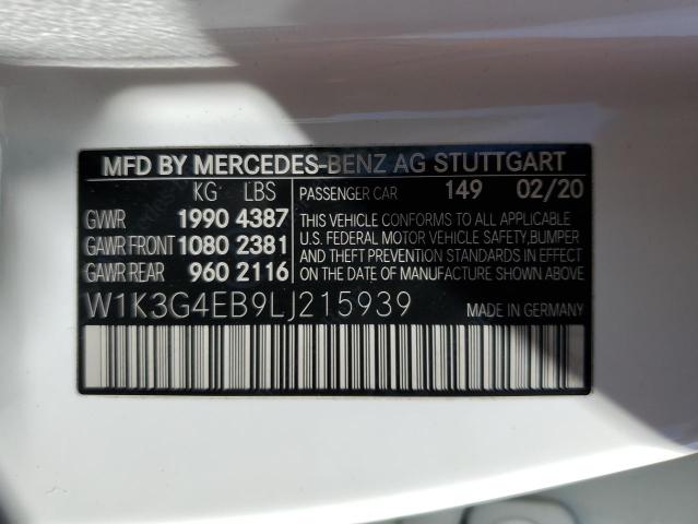 Photo 12 VIN: W1K3G4EB9LJ215939 - MERCEDES-BENZ A 220 