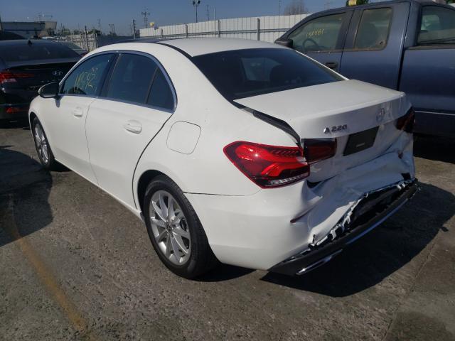 Photo 2 VIN: W1K3G4EB9MJ269100 - MERCEDES-BENZ A-CLASS 