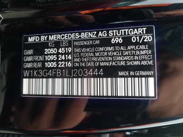 Photo 9 VIN: W1K3G4FB1LJ203444 - MERCEDES-BENZ A 220 4MAT 