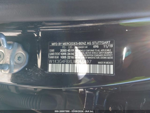 Photo 8 VIN: W1K3G4FBXLW046497 - MERCEDES-BENZ A 220 