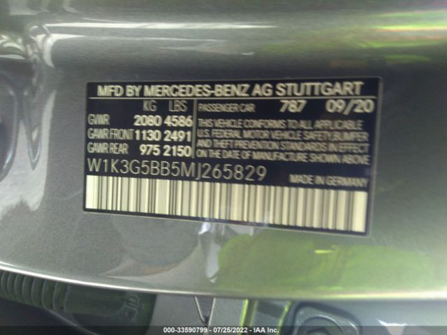 Photo 8 VIN: W1K3G5BB5MJ265829 - MERCEDES-BENZ AMG A 35 