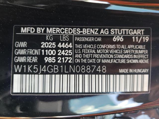 Photo 9 VIN: W1K5J4GB1LN088748 - MERCEDES-BENZ CLA 250 