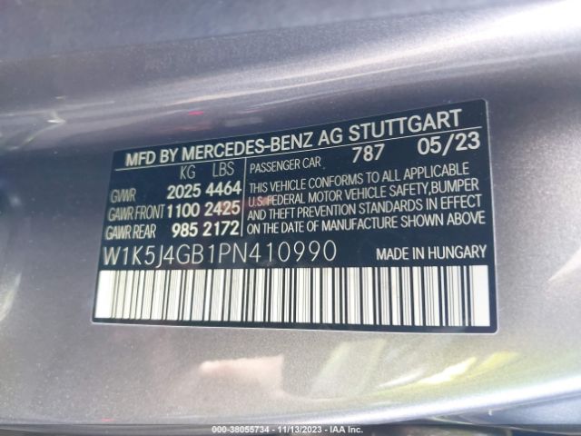 Photo 8 VIN: W1K5J4GB1PN410990 - MERCEDES-BENZ CLA 