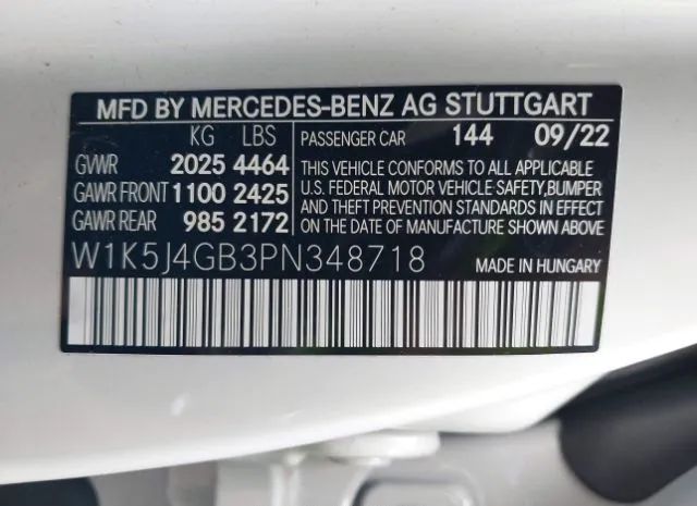 Photo 8 VIN: W1K5J4GB3PN348718 - MERCEDES-BENZ CLA 