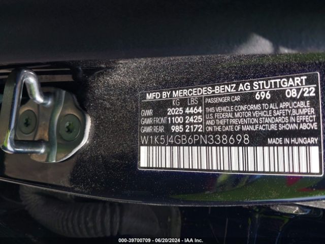 Photo 8 VIN: W1K5J4GB6PN338698 - MERCEDES-BENZ CLA 250 COUPE 