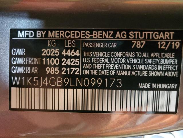 Photo 11 VIN: W1K5J4GB9LN099173 - MERCEDES-BENZ CLA 250 