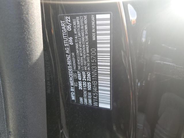 Photo 12 VIN: W1K5J4HB1NN315700 - MERCEDES-BENZ CLA-CLASS 