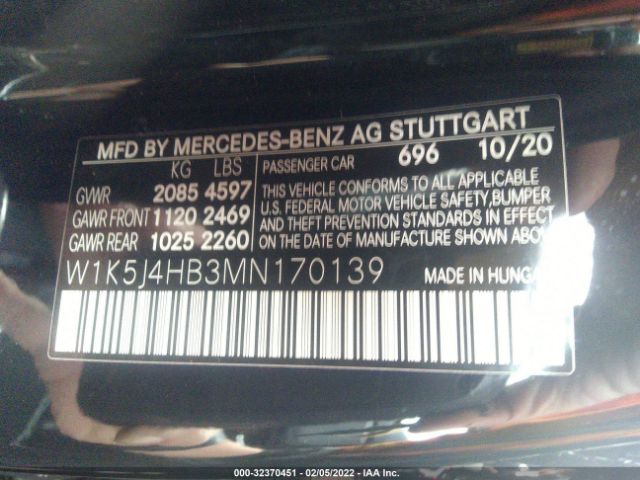 Photo 8 VIN: W1K5J4HB3MN170139 - MERCEDES-BENZ CLA 