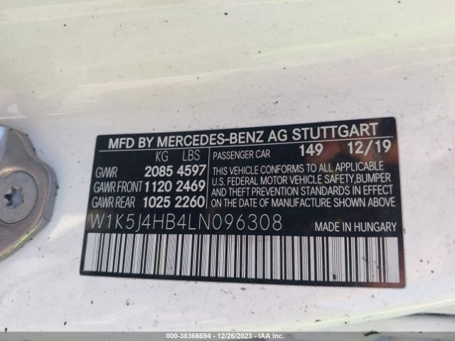 Photo 8 VIN: W1K5J4HB4LN096308 - MERCEDES-BENZ CLA 250 