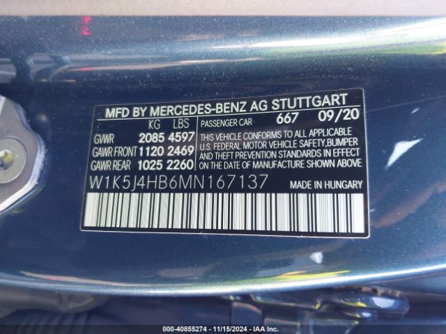 Photo 8 VIN: W1K5J4HB6MN167137 - MERCEDES-BENZ CLA-CLASS 