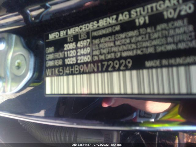 Photo 8 VIN: W1K5J4HB9MN172929 - MERCEDES-BENZ CLA 