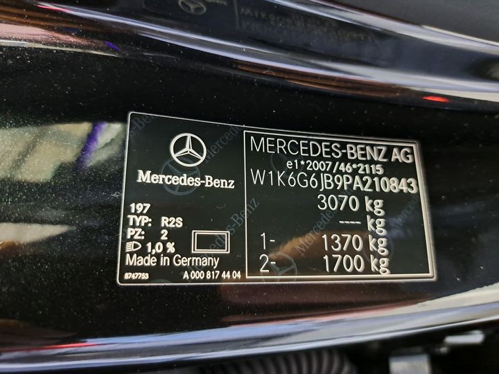 Photo 25 VIN: W1K6G6JB9PA210843 - MERCEDES-BENZ CLASSE S 