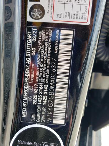 Photo 11 VIN: W1K6G7GB0MA036377 - MERCEDES-BENZ S-CLASS 