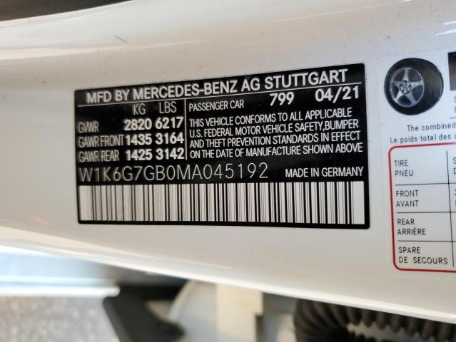 Photo 11 VIN: W1K6G7GB0MA045192 - MERCEDES-BENZ S 580 4MAT 