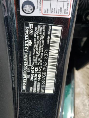 Photo 12 VIN: W1K6G7GB2PA218375 - MERCEDES-BENZ S 580 4MAT 