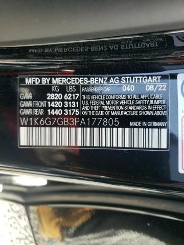 Photo 11 VIN: W1K6G7GB3PA177805 - MERCEDES-BENZ S 580 4MAT 