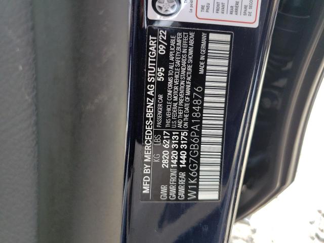 Photo 11 VIN: W1K6G7GB6PA184876 - MERCEDES-BENZ S-CLASS 