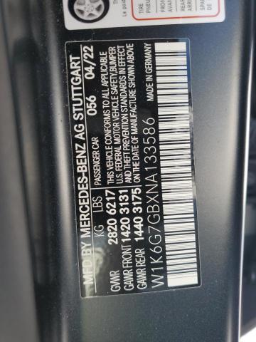 Photo 11 VIN: W1K6G7GBXNA133586 - MERCEDES-BENZ S 580 4MAT 