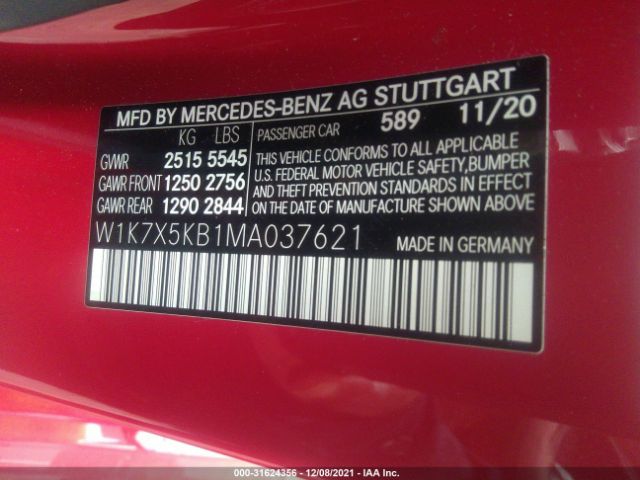 Photo 8 VIN: W1K7X5KB1MA037621 - MERCEDES-BENZ AMG GT 