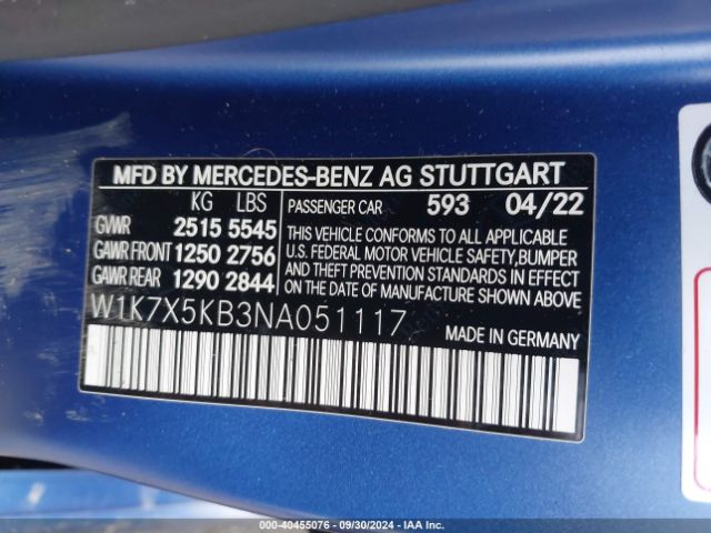 Photo 8 VIN: W1K7X5KB3NA051117 - MERCEDES-BENZ AMG GT 