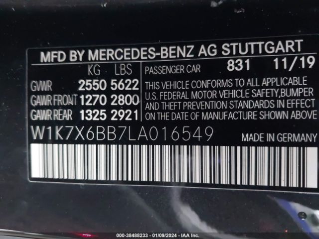 Photo 8 VIN: W1K7X6BB7LA016549 - MERCEDES-BENZ AMG GT 53 4-DOOR COUPE 