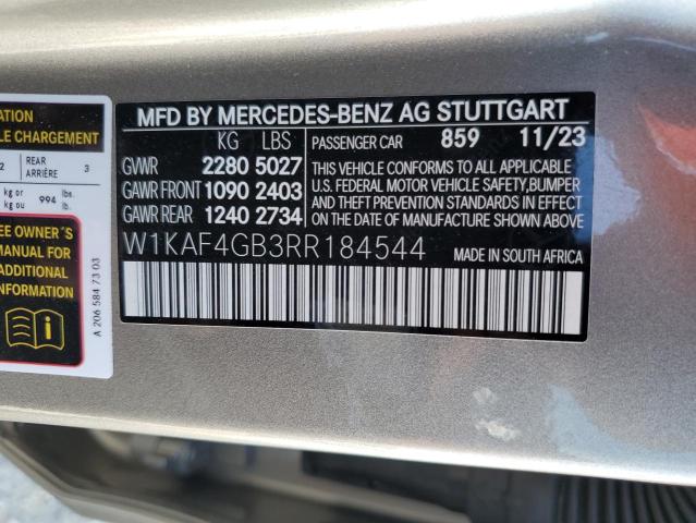 Photo 11 VIN: W1KAF4GB3RR184544 - MERCEDES-BENZ C 300 