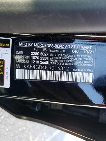 Photo 12 VIN: W1KAF4GB4NR016342 - MERCEDES-BENZ C 300 