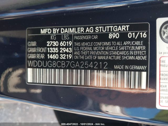 Photo 8 VIN: W1KAF4GB4NR018222 - MERCEDES-BENZ C-CLASS 