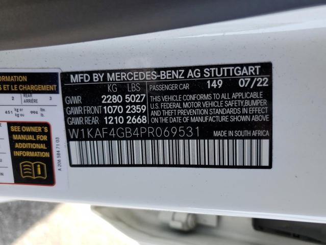 Photo 11 VIN: W1KAF4GB4PR069531 - MERCEDES-BENZ C 300 