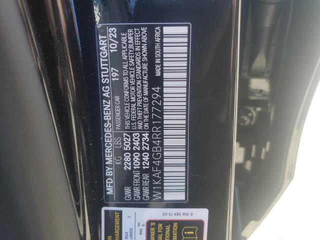 Photo 11 VIN: W1KAF4GB4RR177294 - MERCEDES-BENZ C 300 