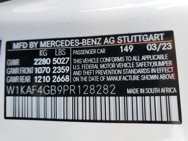 Photo 12 VIN: W1KAF4GB9PR128282 - MERCEDES-BENZ C 300 